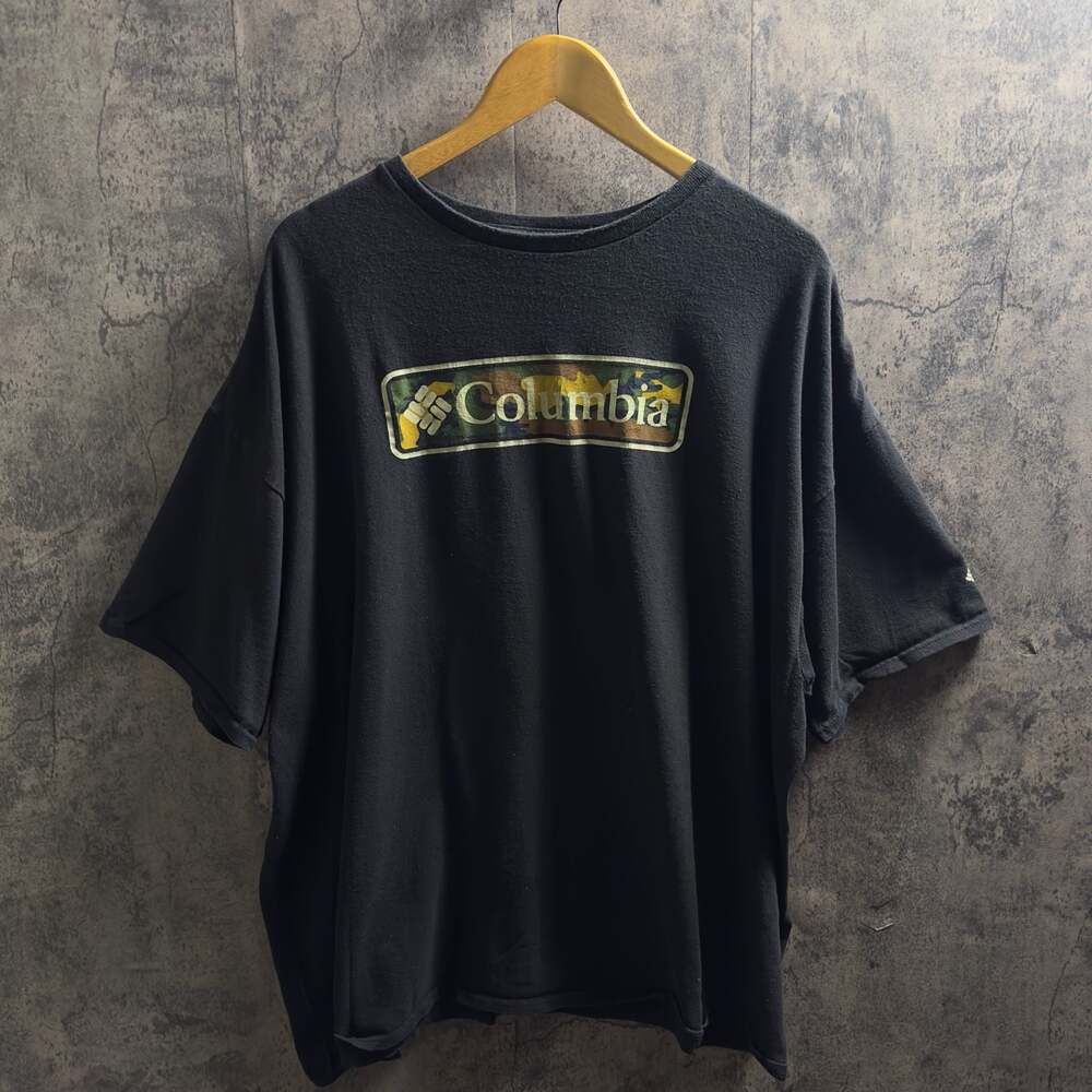 Y2K Vintage Colombia Camo Logo Shirt Size 3xl
